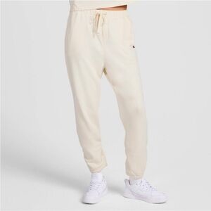 CHAMPION NWT high rise cropped French terry sweatpants. -cream -small